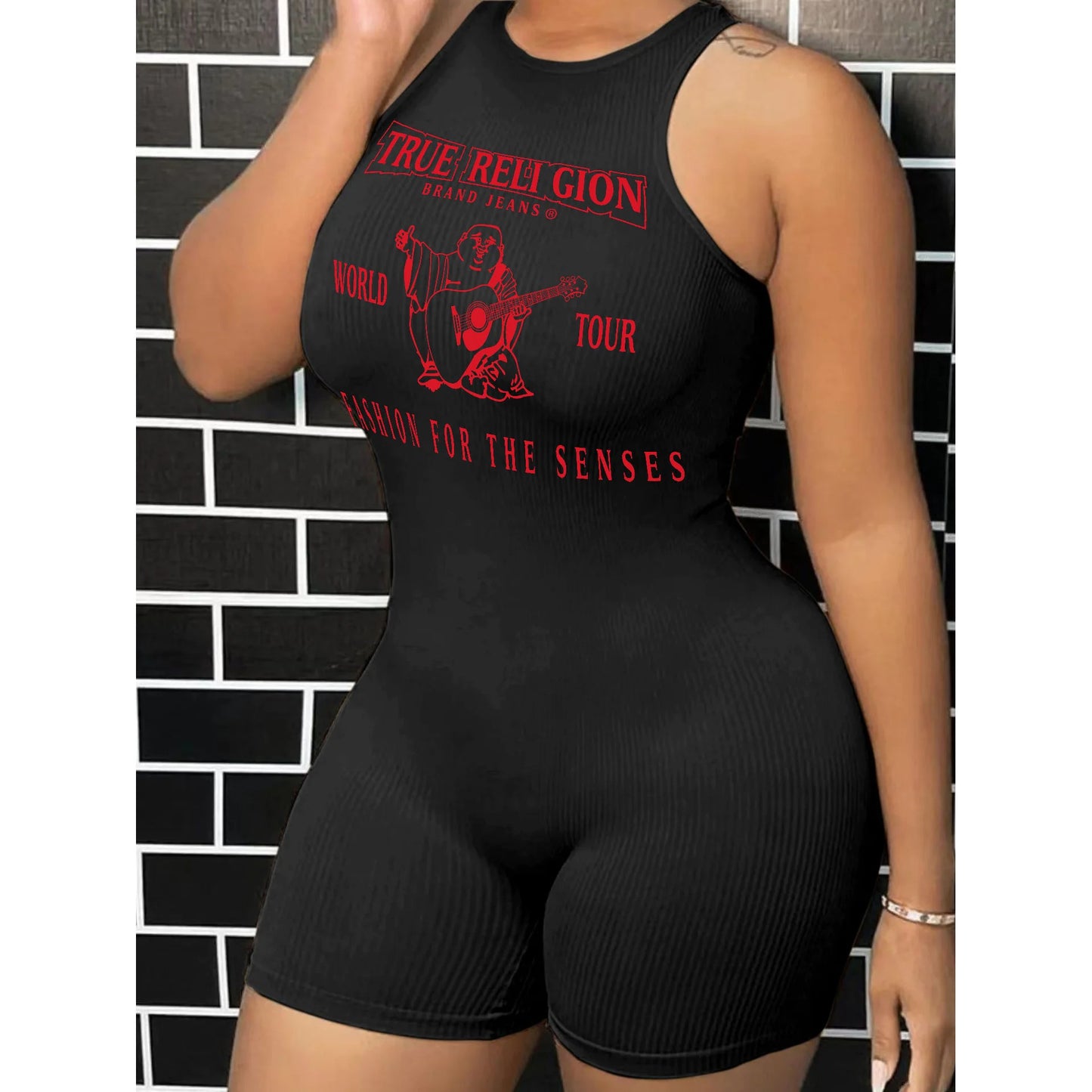 Sexy Graphic One Piece Jumpsuits 2025 Summer Clothes Women