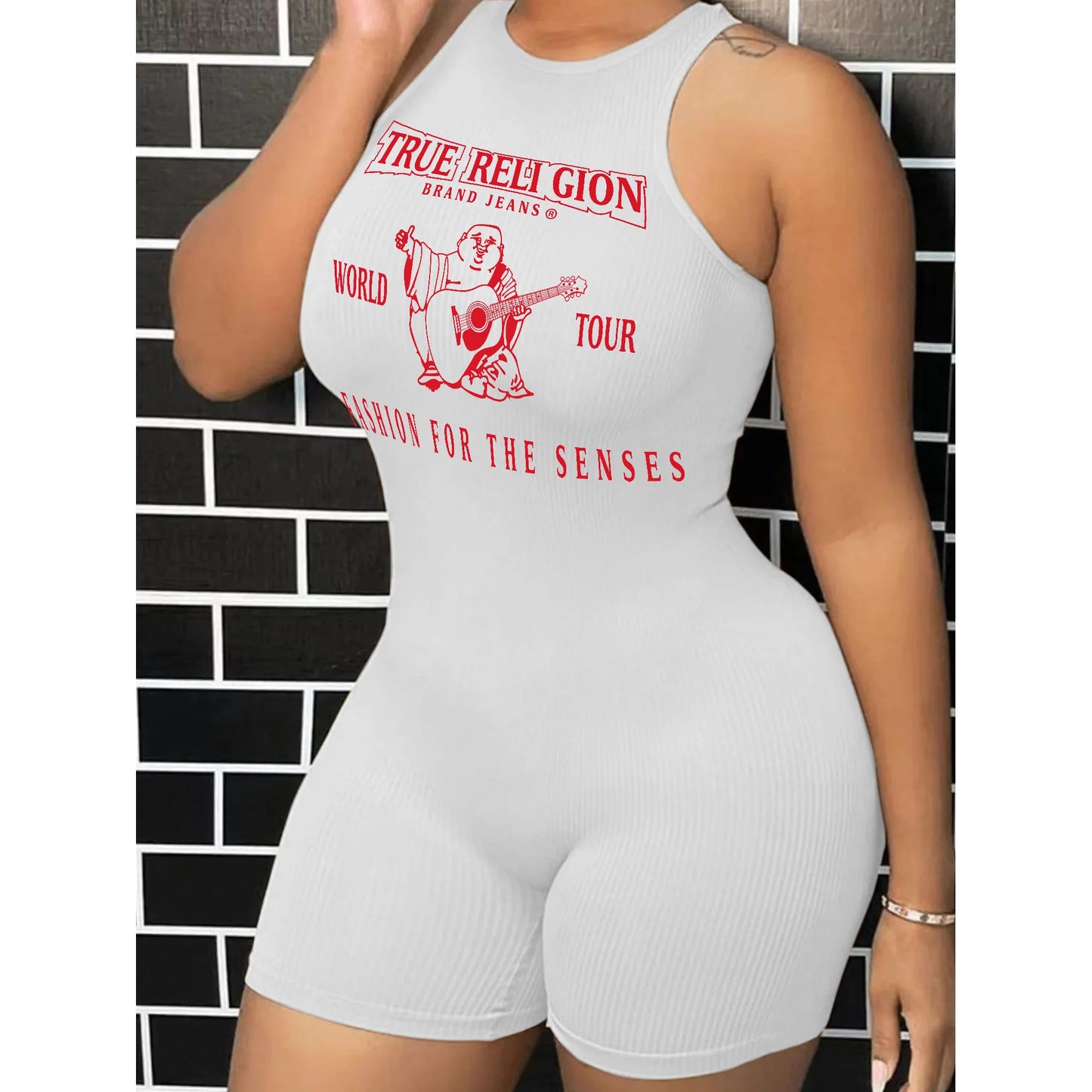 Sexy Graphic One Piece Jumpsuits 2025 Summer Clothes Women