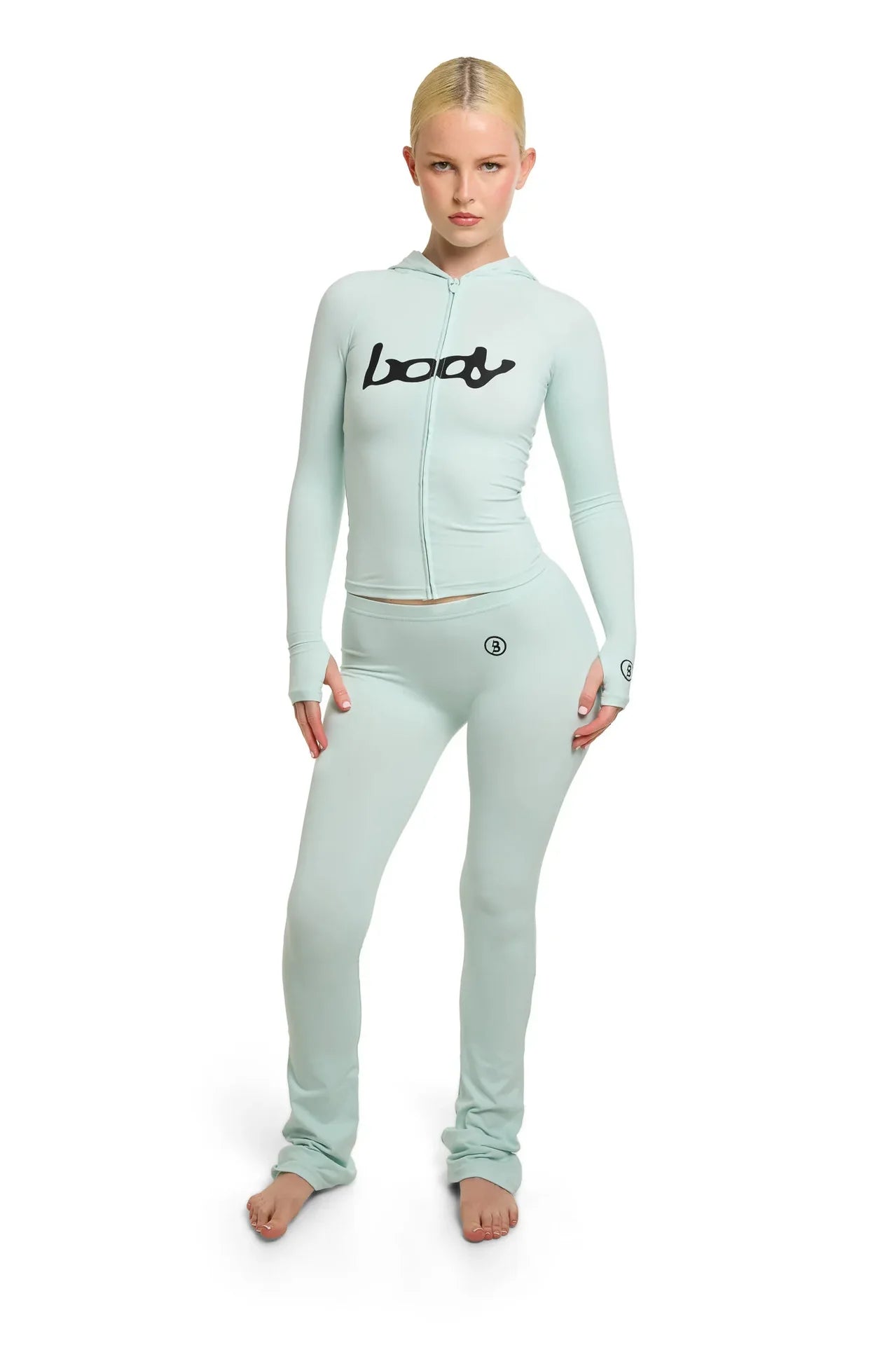 Yaminiya Y2K Sexy Autumn Print Fashionable Tight Fitting V-Neck Long Sleeved Zipper