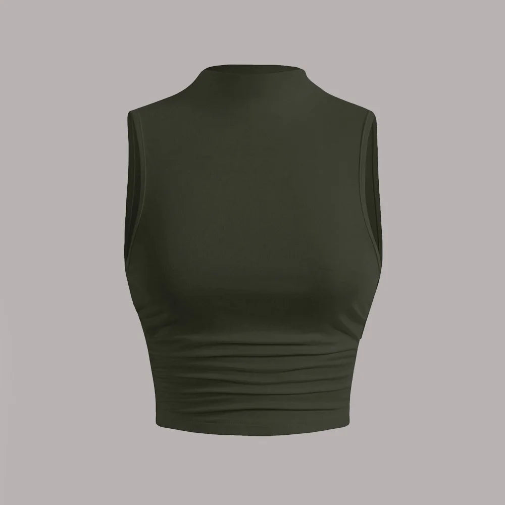 2025 Fashion Tank Top Women's Tight Black Tops
