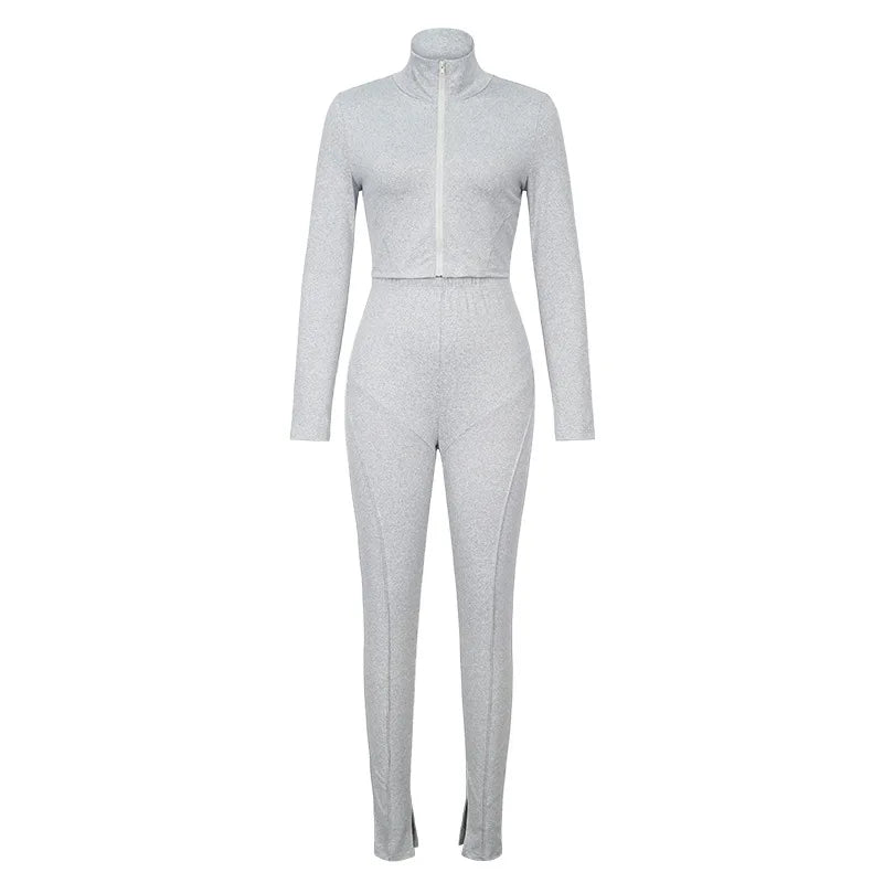 Autumn Hot Casual Solid Color Sporty  Tracksuits