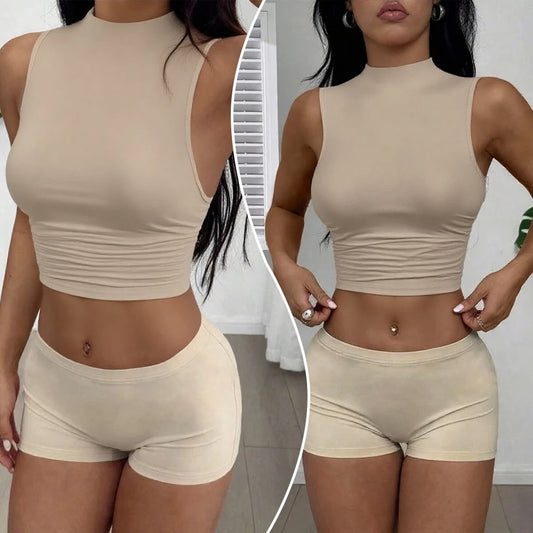 2025 Fashion Tank Top Women's Tight Black Tops