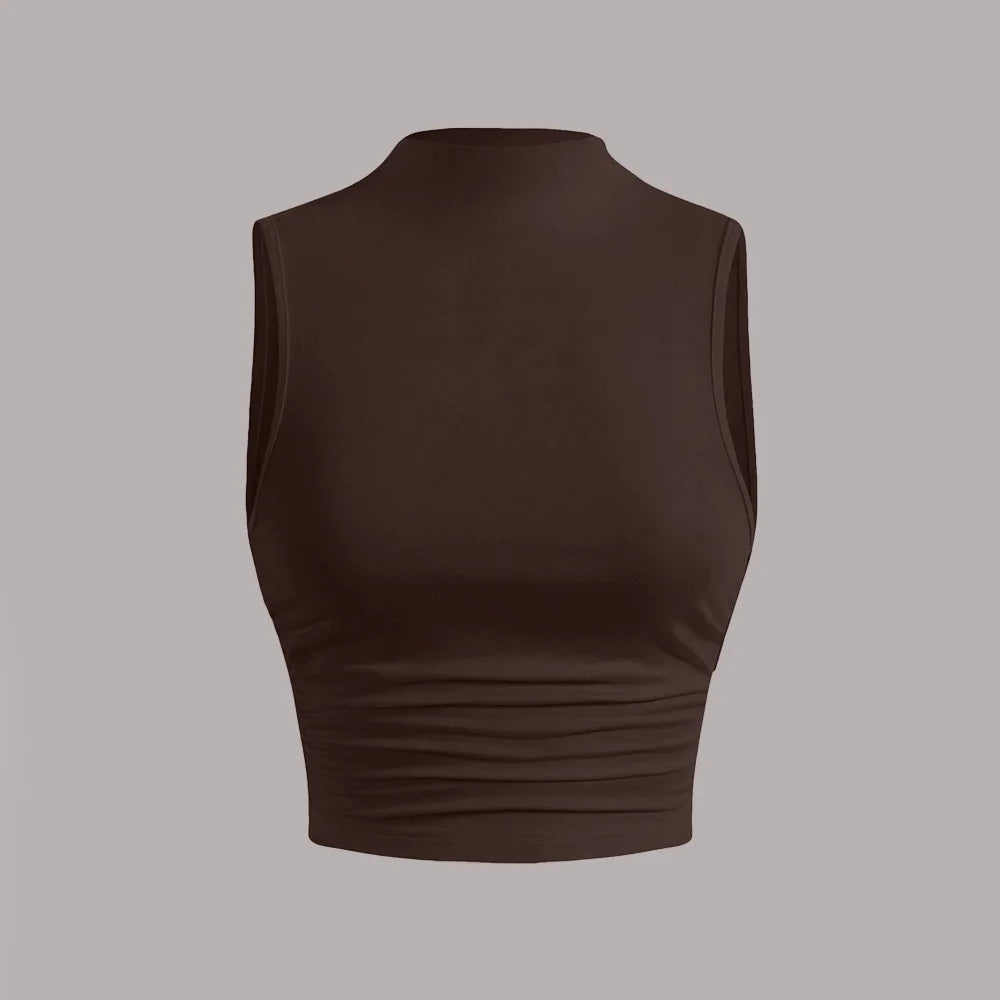 2025 Fashion Tank Top Women's Tight Black Tops